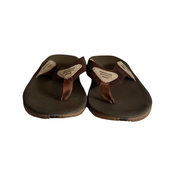 REEF Brown Leather Flip Flops Thong Sandals Size US Men\'s 9 main image 9